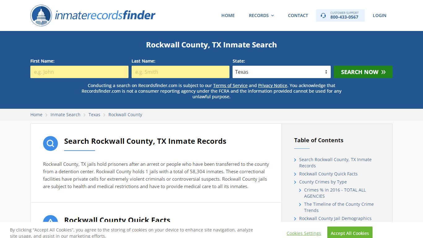 Rockwall County, TX Inmate Lookup & Jail Records Online